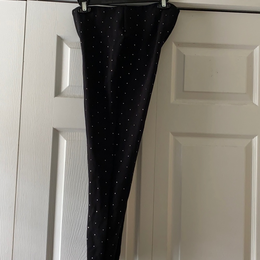 NYGARD BLACK LEGGINGS WITH RHINESTONES